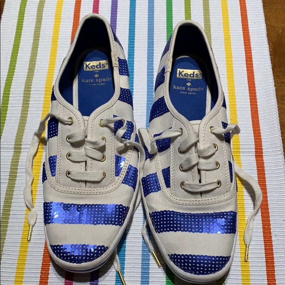 Keds for Kate Spade Blue/White Champion Sneakers